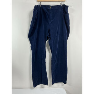 Womans St John’s Bay Courdory Pants 24 W Navy Boot Cut